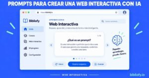 Prompt Gratis para crear web interactiva e-Learning